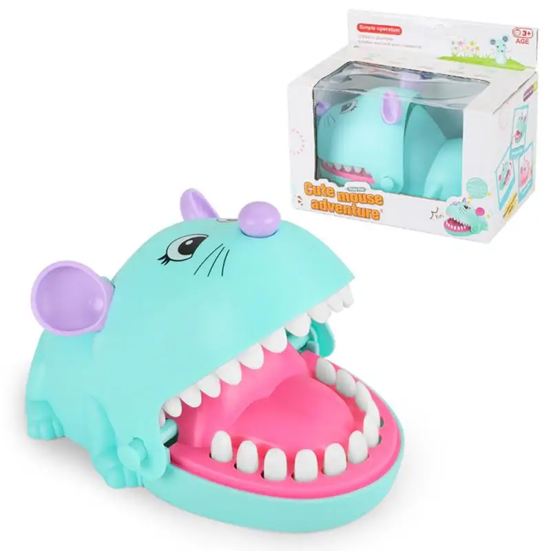 

New Mouth Bite Finger Toy Mouse Cartoon Biting Finger Parent-child Interactive Tooth Extraction Toy Fun Table Game Family Toy