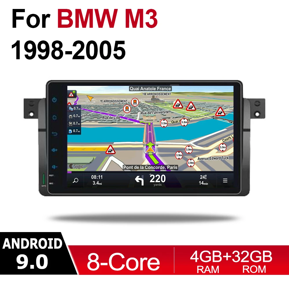 9 &quotмультимедиа для Android плеер 2 Din wifi gps навигация Авторадио BMW 5 серии E39 1995 ~ 2003