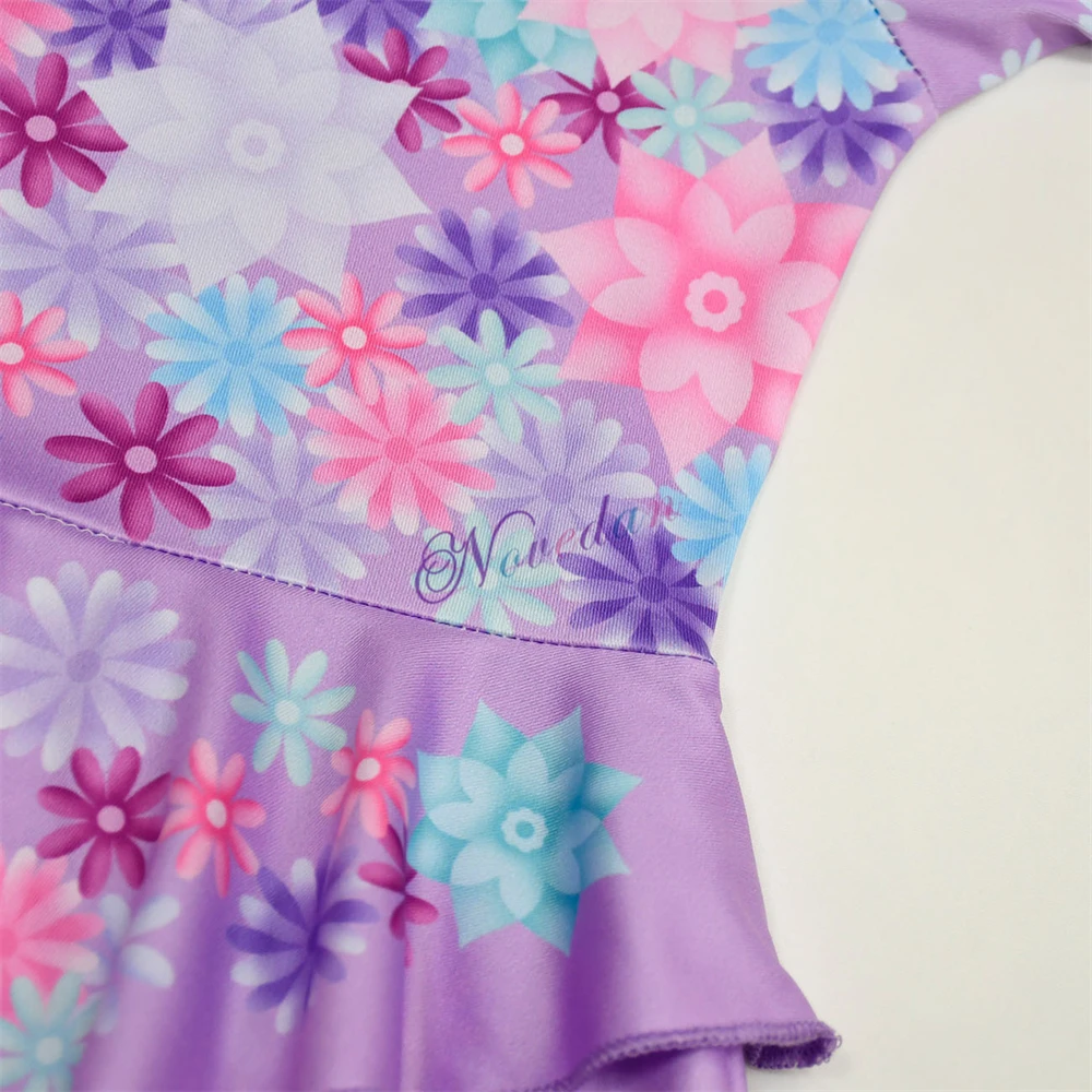 Anime Encanto Cosplay Isabella Purple Dress Girls Princess Costume Children Fancy With Wig Carnival Party Kids |