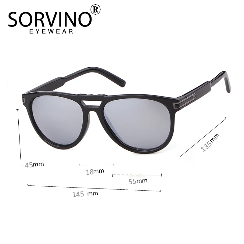 Мужские и женские солнцезащитные очки авиаторы SORVINO брендовые дизайнерские