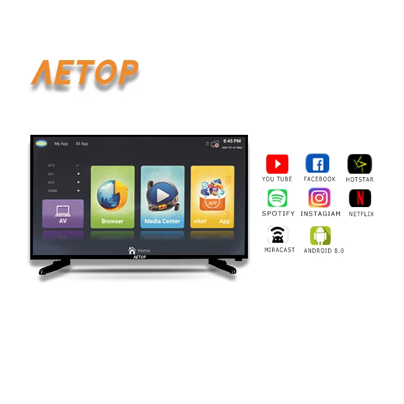 Бесплатная доставка-32-дюймовый телевизор с плоским экраном smart Android 8 0 мини 32