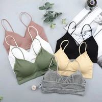 women sports fast dry padded bra elastic gym running underwear solid color fitness yoga sport breathing tops fast dry tube top