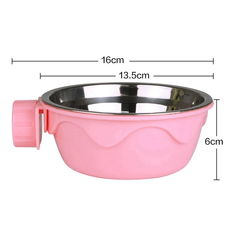 Домашний животный висячий кормушки Нержавеющая сталь подачи для домашних