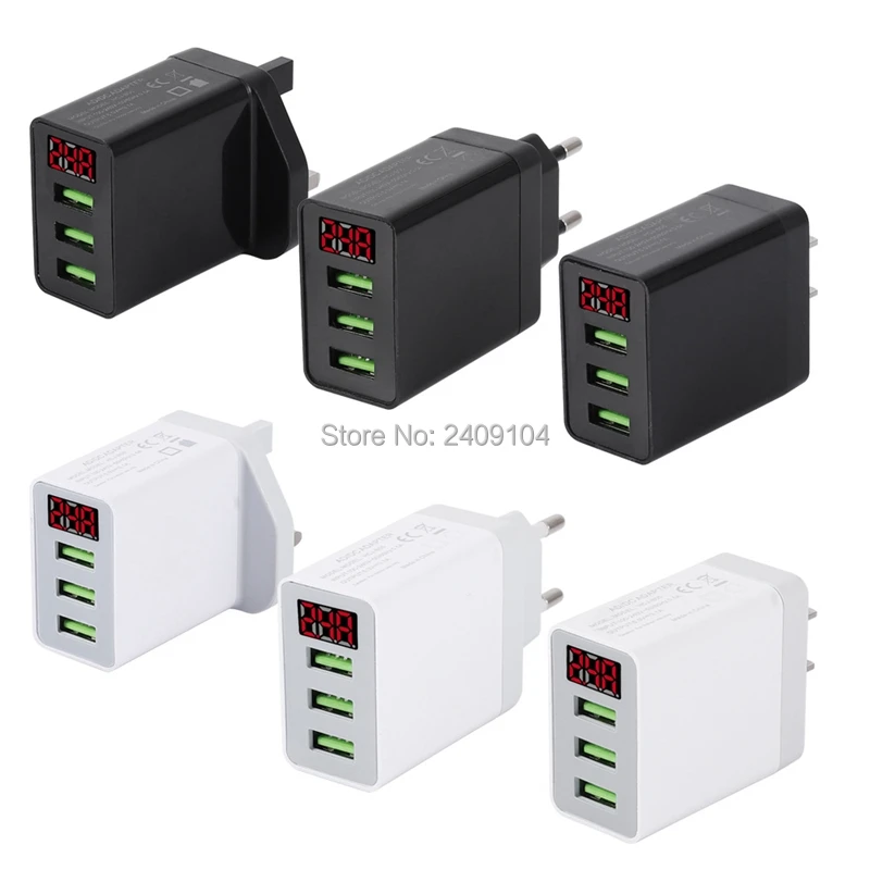 Сетевое зарядное устройство с 3 USB портами 5 В 200 А|Зарядные устройства для