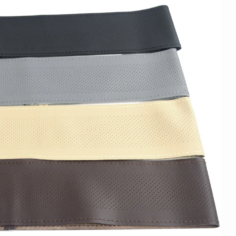 Оплетка для руля диаметром 38 см из микрофибры и кожи противоскользящая дышащая с