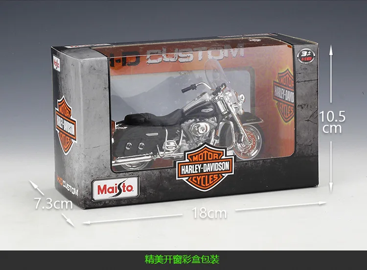 

Maisto 1:18 Harley 2001 FLHRC Road King Classi Metal Motorcycle Diecast Bike Car Model Toy Collection Mini Moto Gift