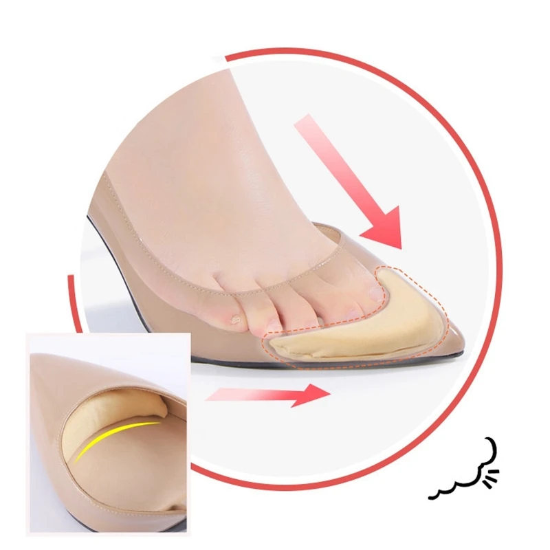 1pair Toe Plug High Heel Anti-pain Cushion Anti- Pain Inserts Insoles Toe Shoe Accessories Insert Shoes Pad Shoe Yard Adjustment
