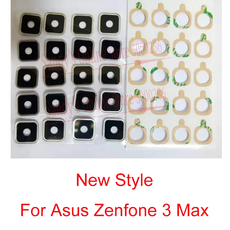 

30 шт. задняя камера стеклянная крышка объектива для Asus Zenfone 3 Max ZC553KL 5,5 "Задняя камера стеклянная крышка Запасные части