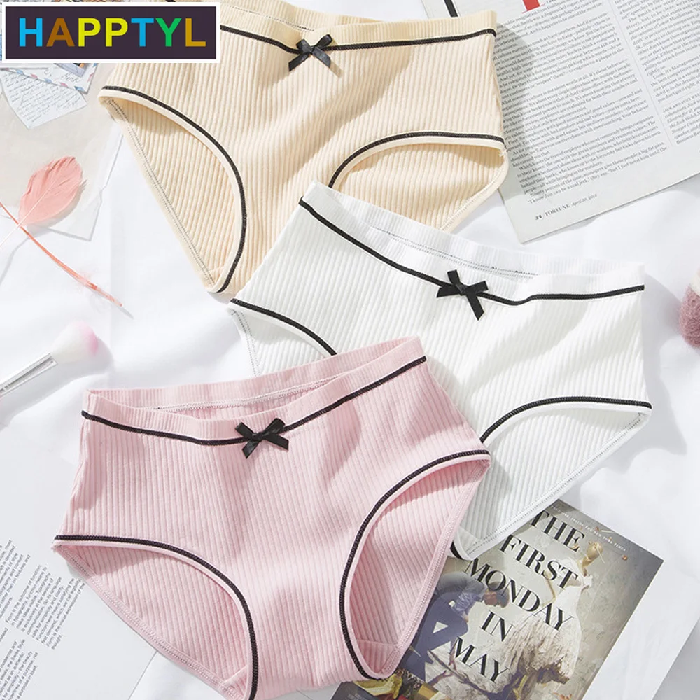 HAPPTYL 1 шт. хлопковые женские стринги нижнее белье в британском стиле мягкое