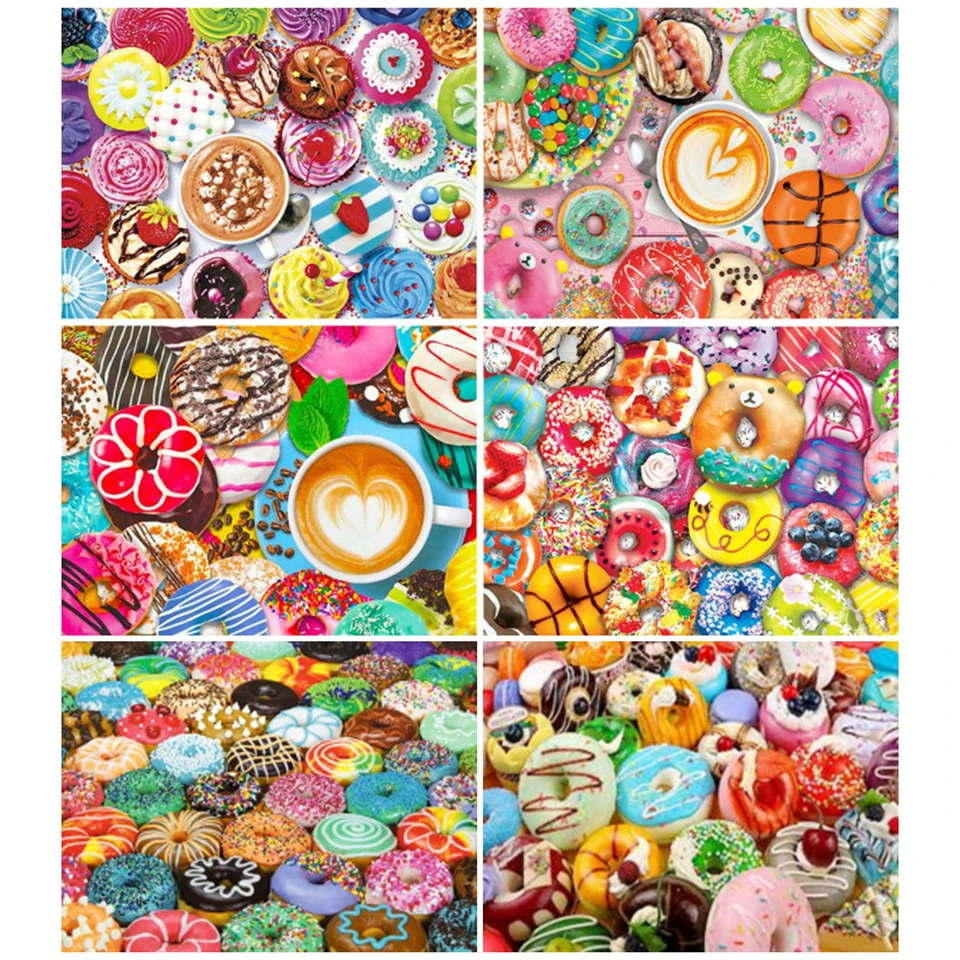 Набор для алмазной вышивки Yumeart Красочные пончики