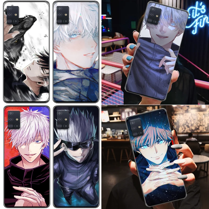 

Jujutsu Kaisen Yuji Itadori Satoru Gojo Sukuna Fushiguro Megumi Phone Case For Samsung Galaxy A51 A71 5G 4G A31 A21 Coque