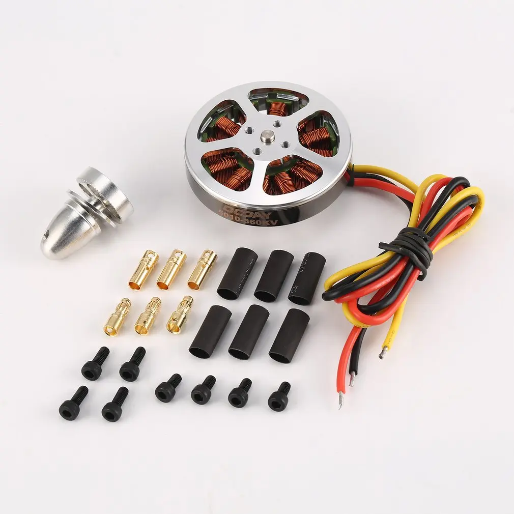 110g 5010360V /750KV алюминиевый бесщеточный двигатель с высоким крутящим моментом для