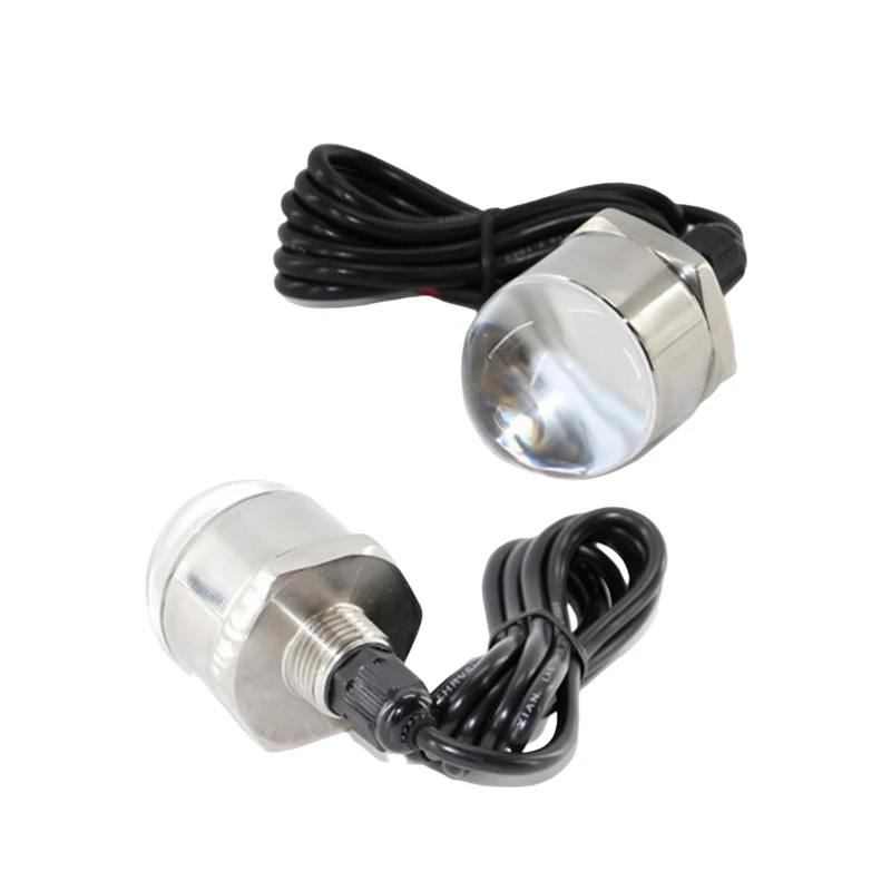 

1Pc Marine Boat Lights Stainless Steel 12V Red Green Blue LED Underwater Landscape Lamps Waterproof Yacht Accessories