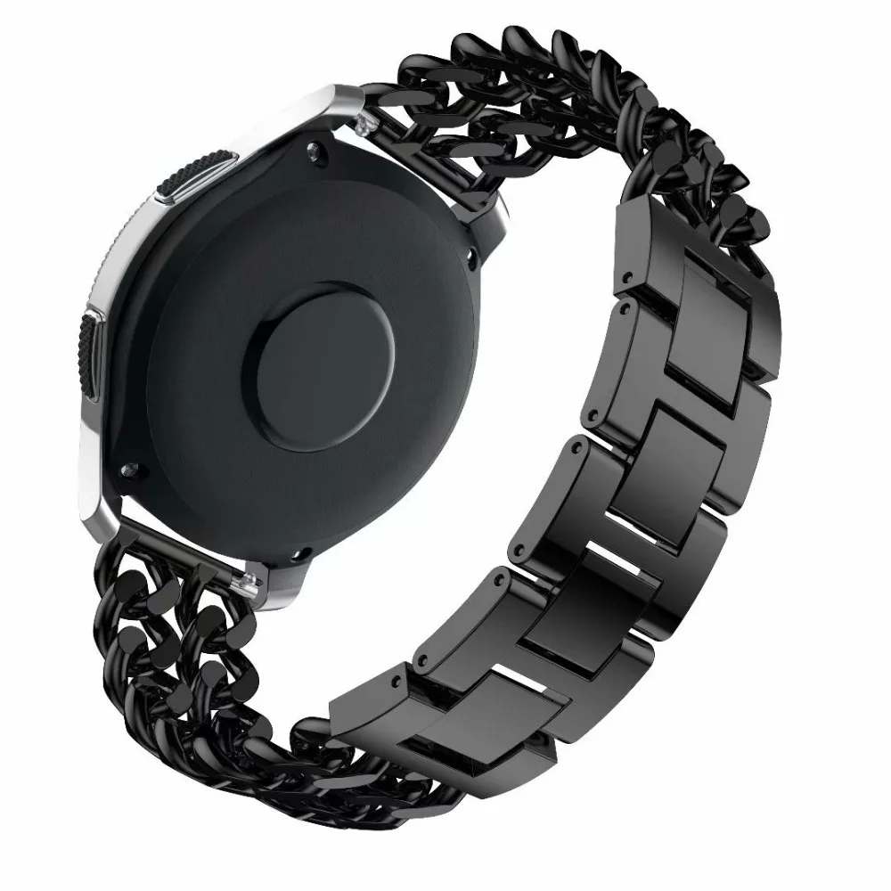 Ковбойский цепочный ремешок из нержавеющей стали для Samsung Galaxy Watch 46 мм 22 Gear S3 Huawei 2