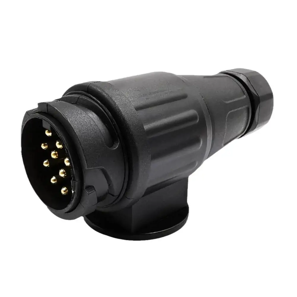

Trailer Connector Parts Plug And Socket European Standard 13-pin Nylon Trailer Plug Socket Adapter Bolt