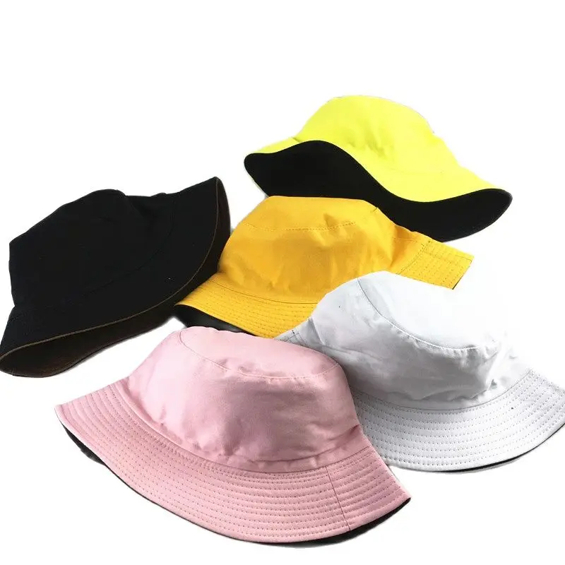 

Летняя хлопковая Спортивная шляпа унисекс, Женская однотонная шляпа для активного отдыха, рыбацкая шляпа, двусторонние Панамы