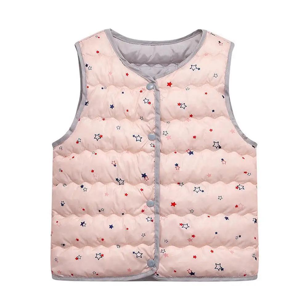 Хаки Toddler Kids Baby Girls Boys Sleeveless Print Cartoon Warm Waistcoat Cute Jacket Colorful Autumn Fashion Tops For 2-7T Kids - Цвет: Хаки
