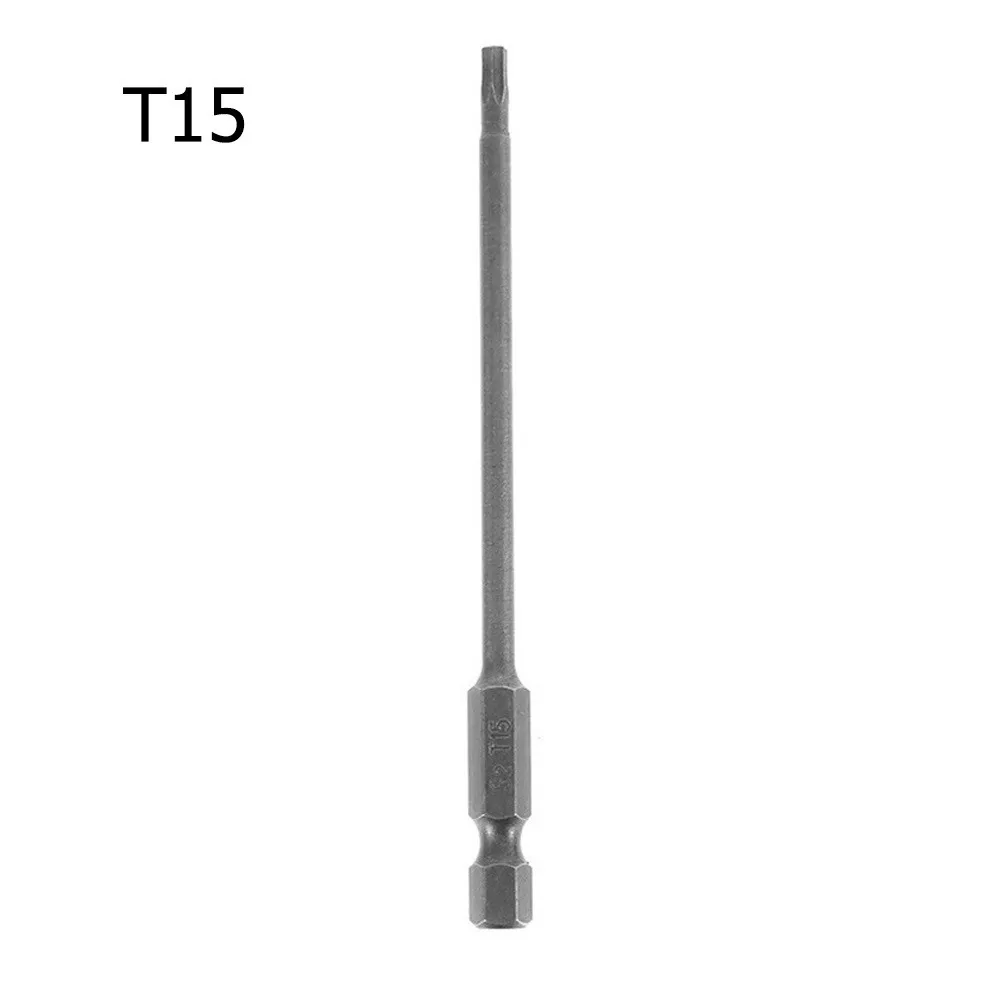 

1PC Magnetic Torx Screwdriver Bit 100mm Long T8,T10,T15,T20,T25,T27,T30,T40 Hand Tools Quincunx Head Screwdriver