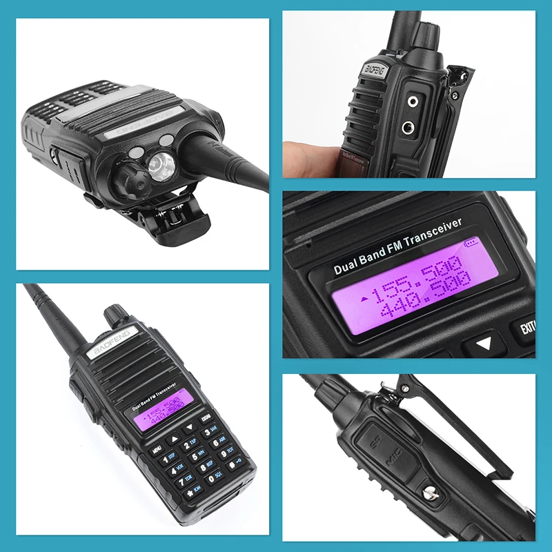 BaoFeng UV 82 Двухдиапазонная 136 174 МГц (VHF) 400 520 (UHF) 5 Вт двухсторонняя радиостанция