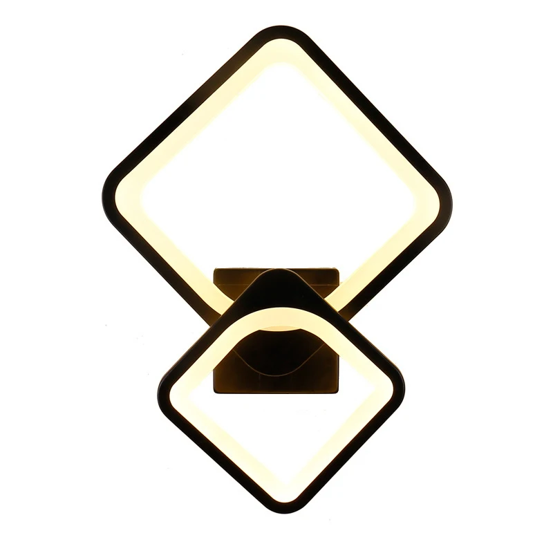 

LED Wall Lamps 360 degree rotation Bedroom Beside Wall Lights 3 light colors changeable Indoor Living Room Corridor Lighting WF