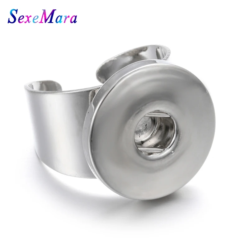 Новое ювелирное изделие для поделок серебряное кольцо кнопок 18 мм кнопки