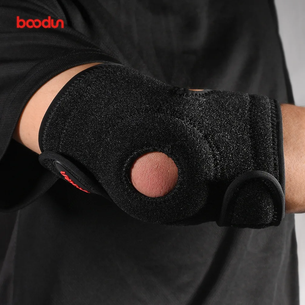 

Men Women Adjustable Elbow Support with Hook Loop Elbow Pads Protector Arm Guard Sleeve Massage Opening Tennis Elbow Brace