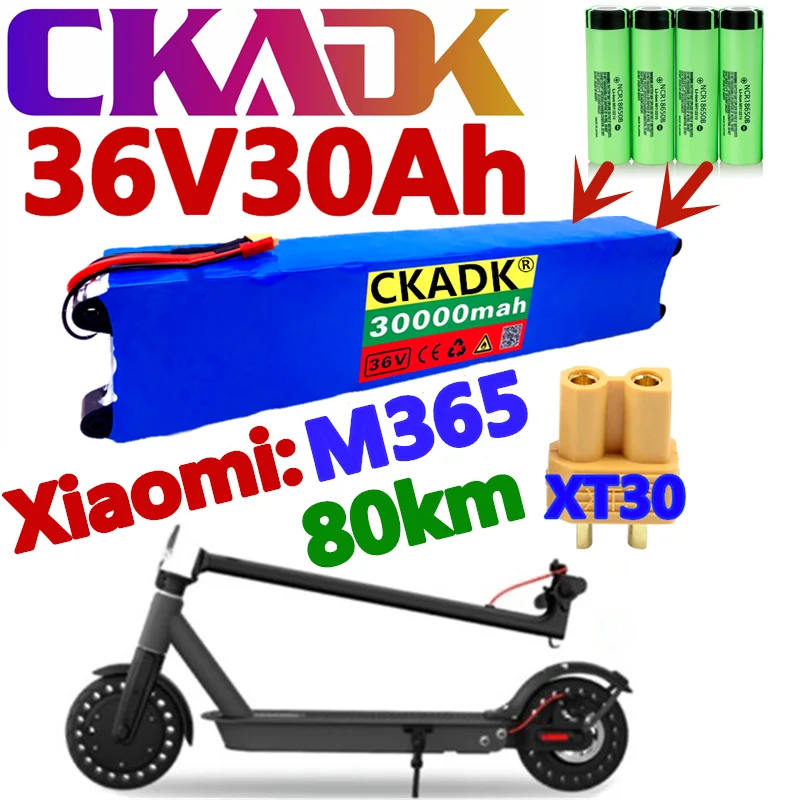 

Аккумулятор для скутера Xiaomi Mijia M365, 36 В, 30 А · ч, 30000 мА · ч