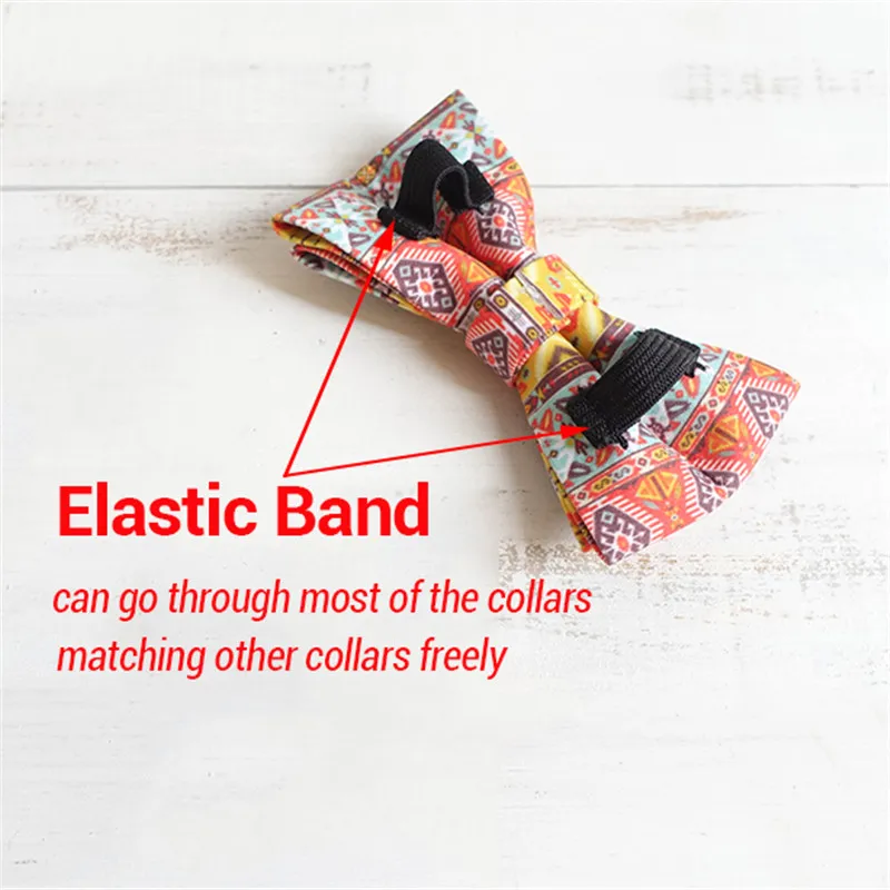 Богемный собачий ошейник с бантом индивидуальная гравировка поводком набор