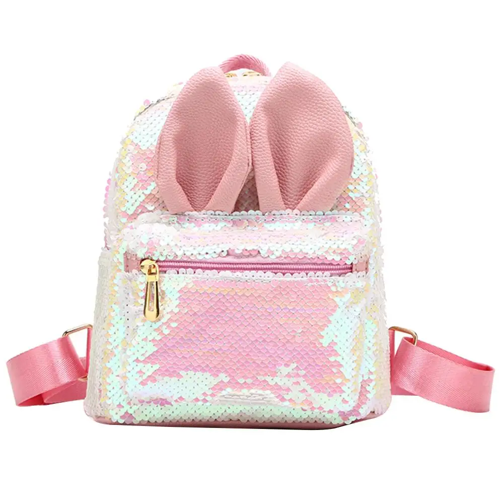 Школьный Рюкзак Для Путешествий милый детский рюкзак с заячьими ушками и