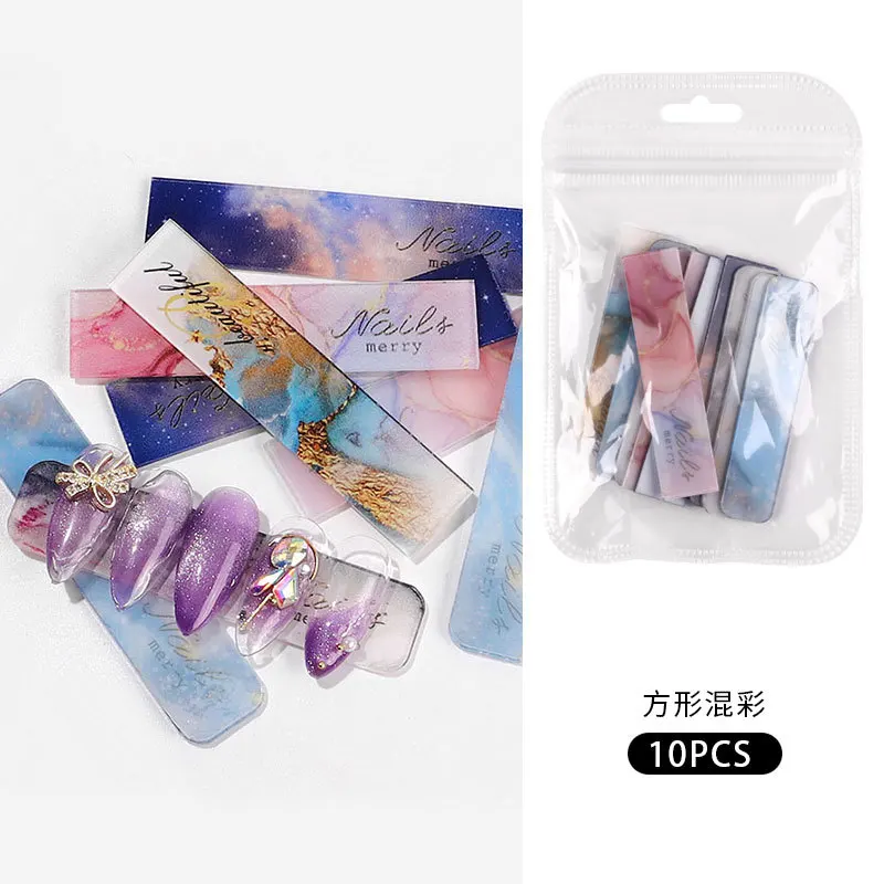 10 шт. акриловый держатель для ногтей прозрачная панель практики нанесения