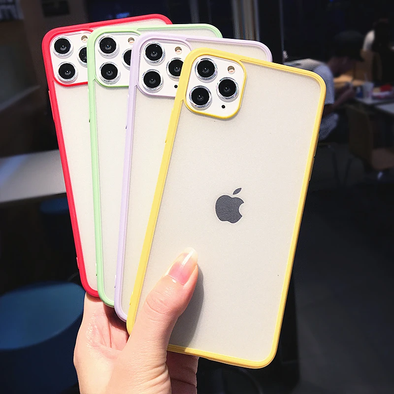 Матовые мягкие чехлы LACK карамельных цветов для iphone 11 11Pro Max 7 8 6 6S Plus X XS XR милые