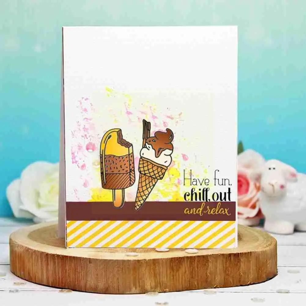 Прозрачный печать штамп DIY ручной учетной записи резиновый замок фото Кемпинг