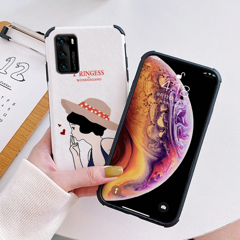 

Tattoo Girl Case For Huawei P40 P40Lite P40Pro P30 P20 Mate 40 40Pro 40ProPlus 30 P30Pro P30Lite 20 Liquid Silicone Cover