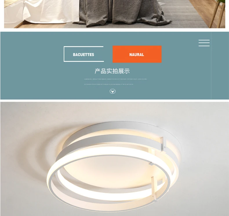 Chandelierrec современные светодиодные потолочные лампы для гостиной, спальни, низкие потолки, затемняющие лампы AC85~ 265 В, светильники для домашнего освещения