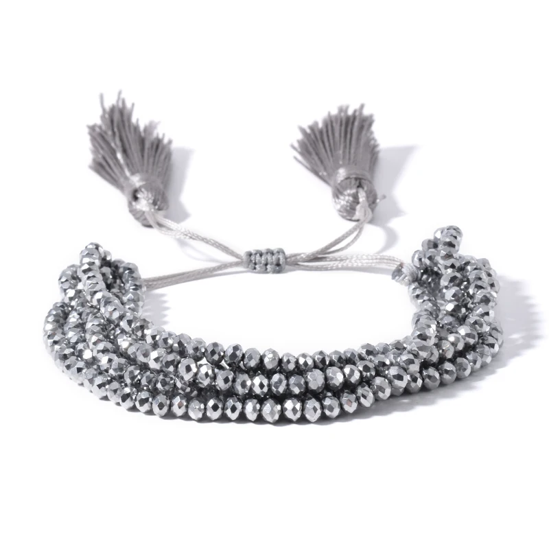 OAIITE браслеты ручной работы с бусинами Миюки Эластичные наборы многослойных