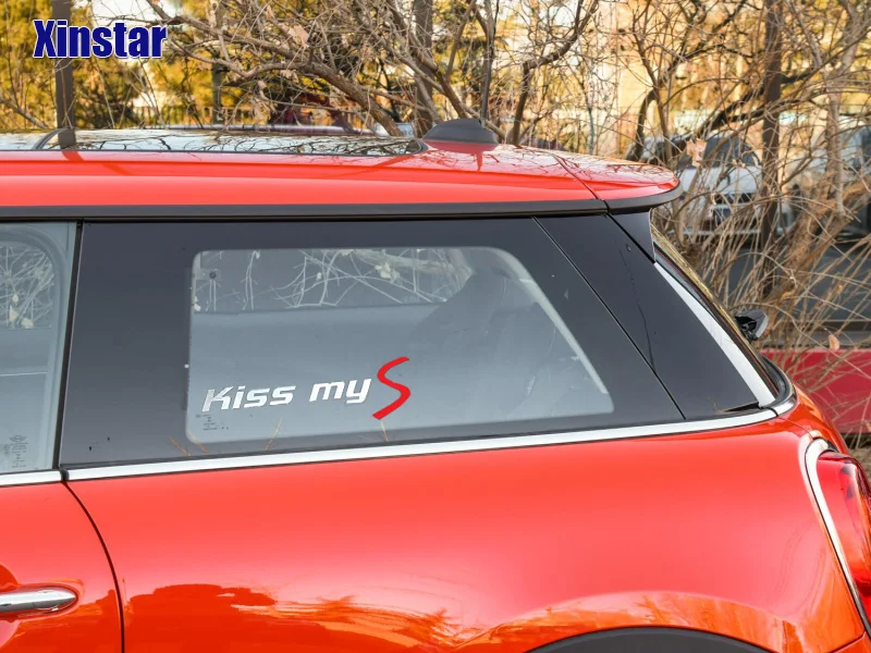 Наклейка для лобового стекла автомобиля с логотипом Kiss myS bmw MINI COOPER CLUBMAN COUNTRYMAN PEACEMAN