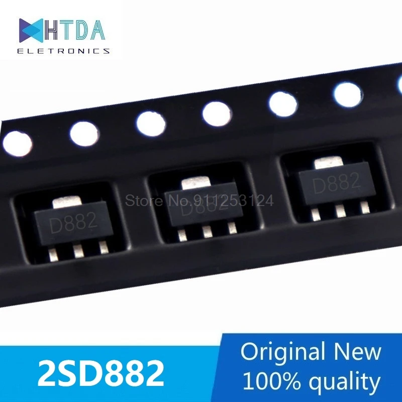 50 шт./лот D882 2SD882 NPN SOT89 в наличии | Электронные компоненты и принадлежности