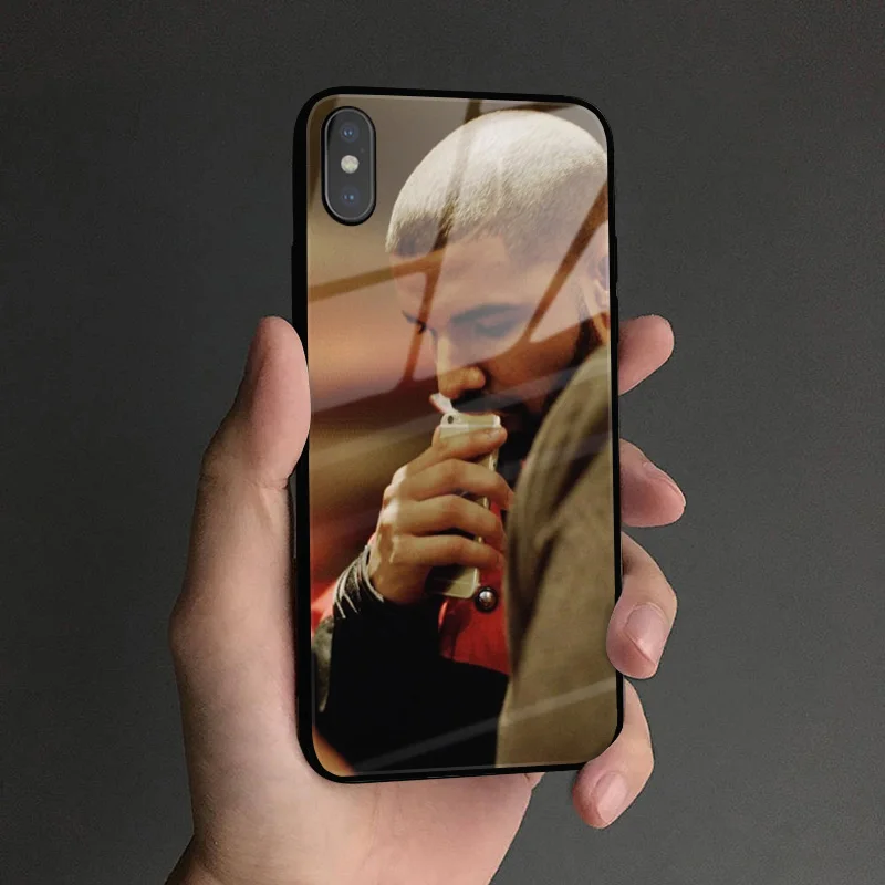 Чехол для телефона DRAKE RAPPER hiphop Coque, мягкий силиконовый стеклянный чехол для Apple iPhone 6 6s 7 8 Plus X XR XS 11 Pro MAX - Цвет: DRAKEA 8