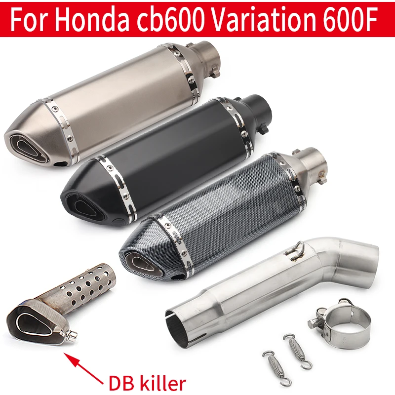

For Honda cbf600n cb600 CB600F variant hornet 600 motorcycle exhaust pipe muffler diameter 51mm