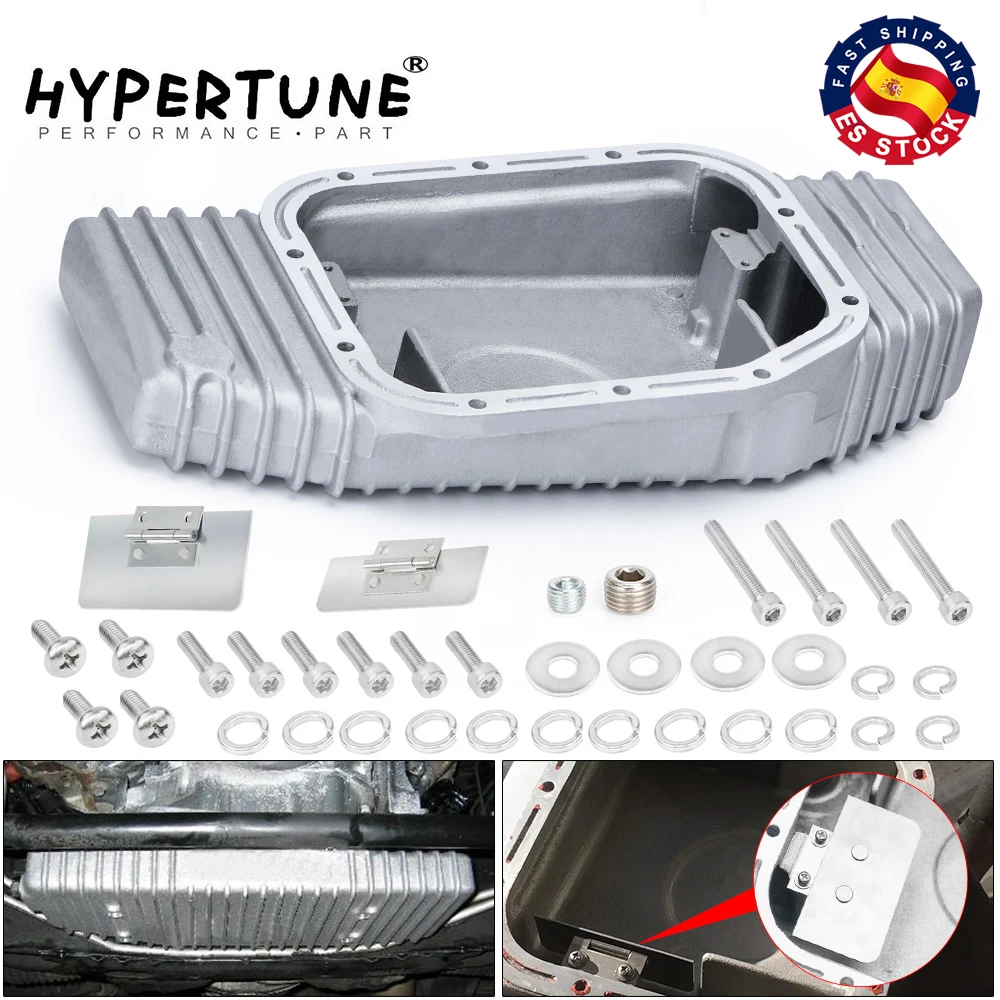 High Capacity Cast Aluminium Baffled Oil Sump Pan Upgrade For 89-02 Nissan SR20 SR20DET S13 S14 S15 Silvia 240SX 180SX OP49