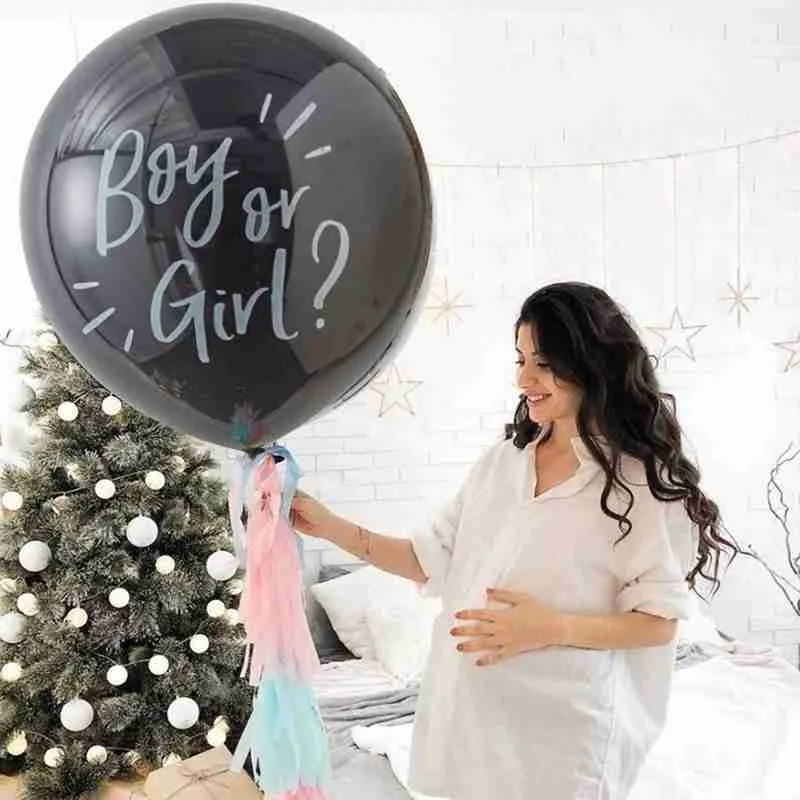 36 дюймов Круглая Пол раскрыть кисточкой воздушный шар &quotКонфетти&quot для