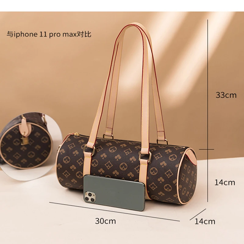 

Luxury Designer Handbag For Women 2021 New Famous High Quality Female Vintage Brand Shoulder Tote Bucket Ladies Hand Bag Leather