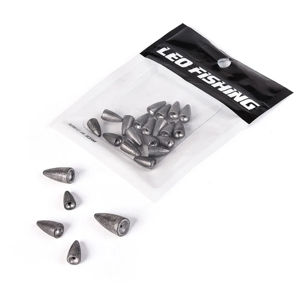 

Bullet Lure Fishing Weights Cone Sinkers Fishing Tackle For Texas Carolina Rig 5 Sizes For Texas Carolina Rig Iscas Pesca Tackle