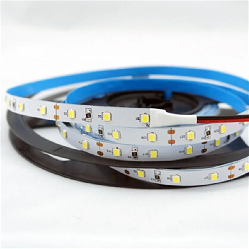 Free Shipping Hot Selling SMD3528 led strip lights 60leds/meter cold White 6000-6500K Single PCB 8MM Width