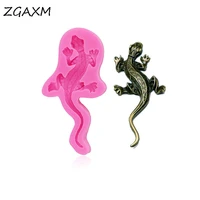 lm 439 snake keychain polymer clays resin earrings fondant chocolate gum food safe mold gecko lizard flexible silicone mold