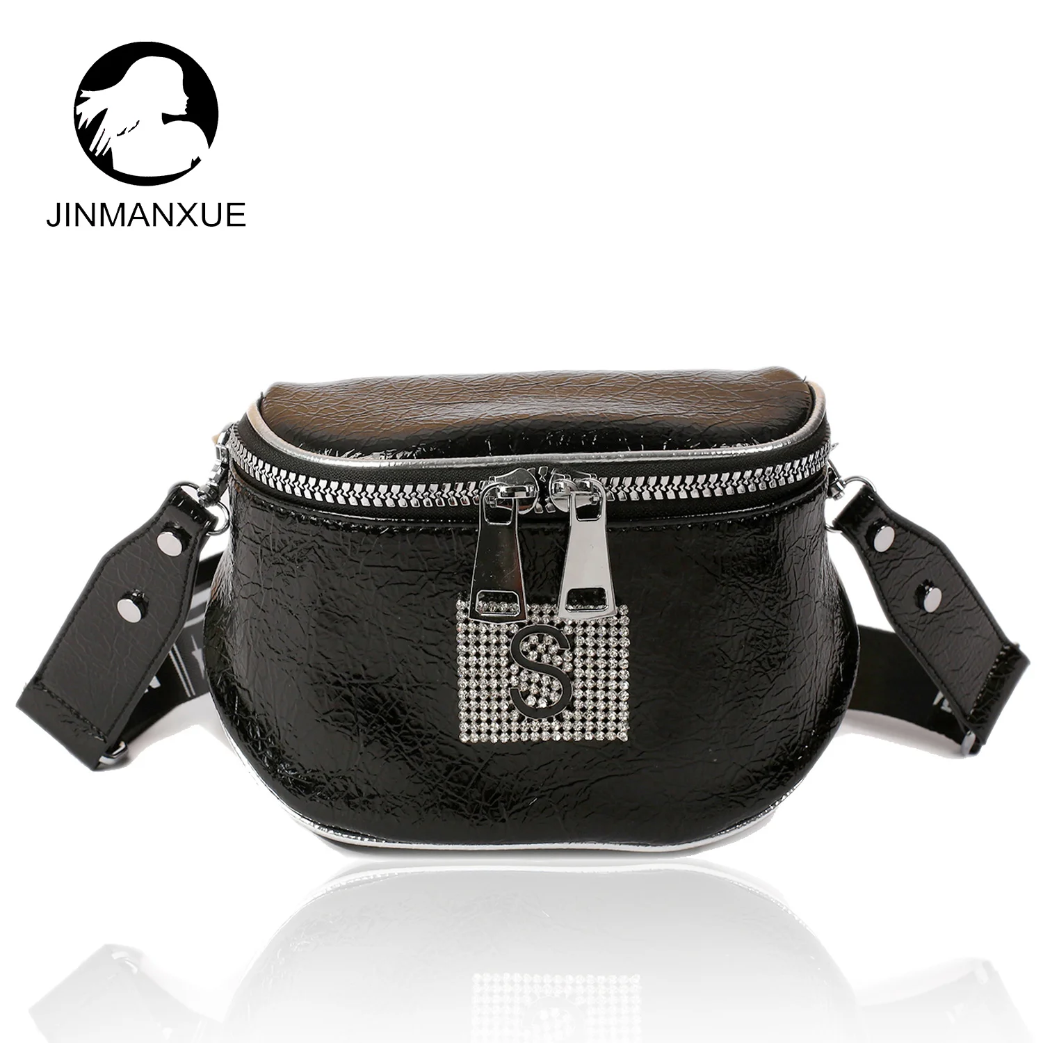 

Luxury Designer Letter Print Handbags Rhinestone Bolso Femme Shoulder Crossbody Bags Fashion Purses Waist Bag Cheast Sac A Main