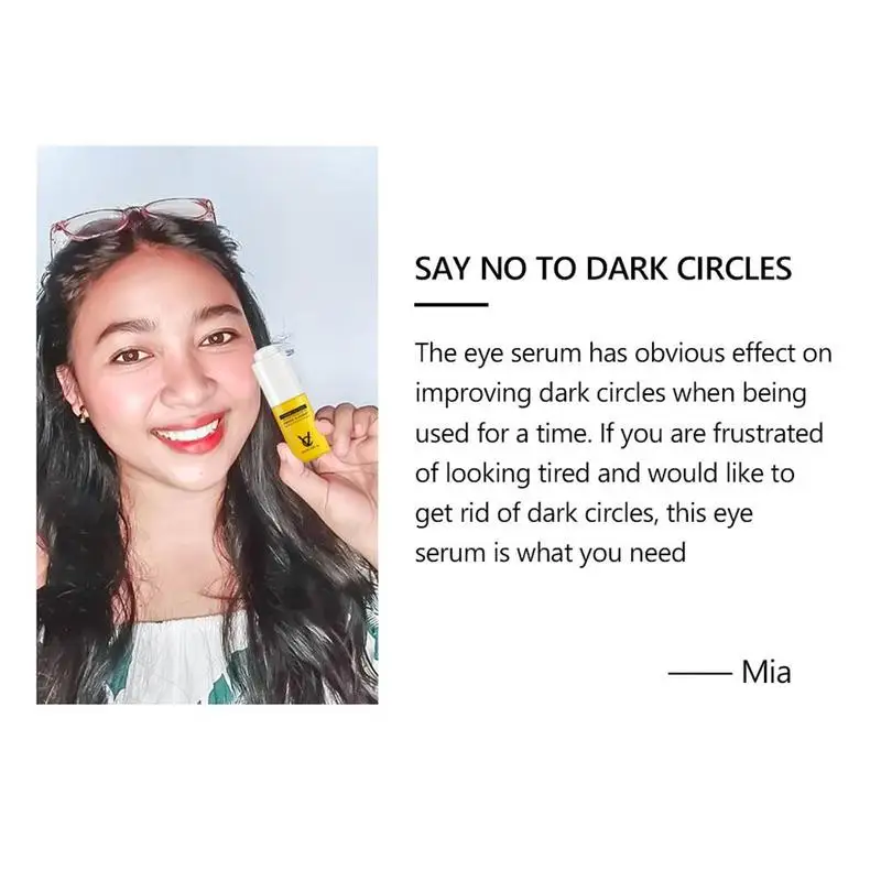 

Sodium Hyaluronate Remove Eye Bag Serum Anti-Aging Cream Wrinkle Circles Essence Moisturizing Dark J6B7