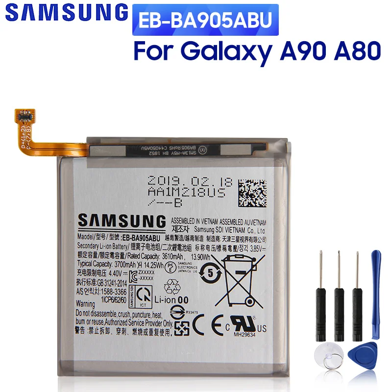 

Аккумулятор Samsung для Samsung Galaxy A80, A90, EB-BA905ABU мА · ч, с бесплатными инструментами