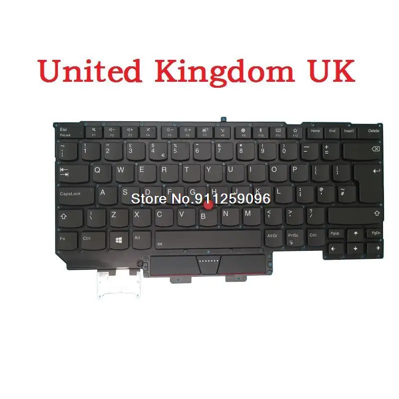 

Laptop Keyboard For Lenovo For ThinkPad X1 CARBON 5th Gen United Kingdom UK 01ER704 SN20M08112 PK13112S239 V160520A1 Backlit