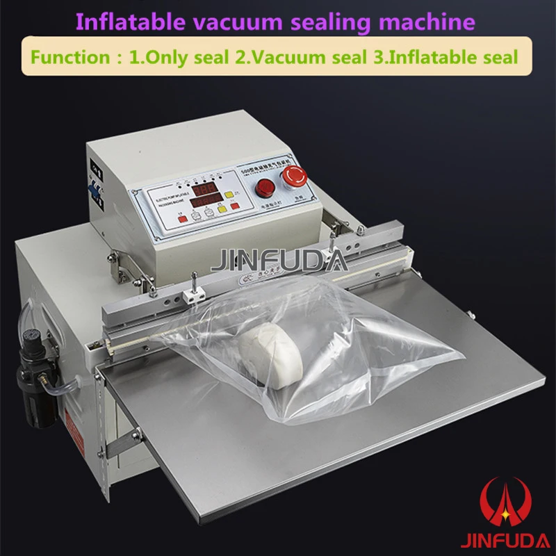 Free shipping Commercial Inflatable vacuum sealing machine Inert gas Nitrogen Air source Sealer packaging | Бытовая техника